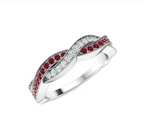 Diamond and Ruby Wedding Ring