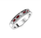 Ruby and Diamond Wedding Ring