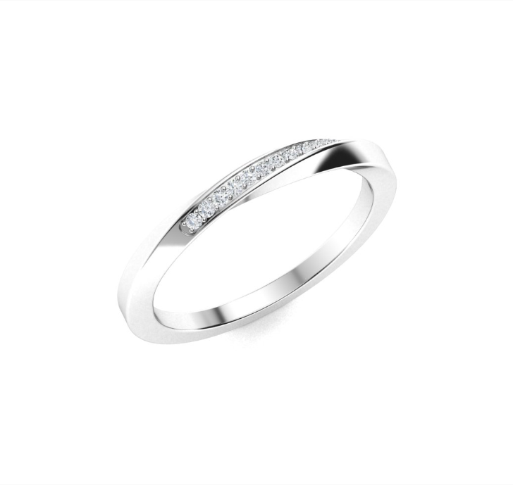Lab VS Diamond Wedding Ring