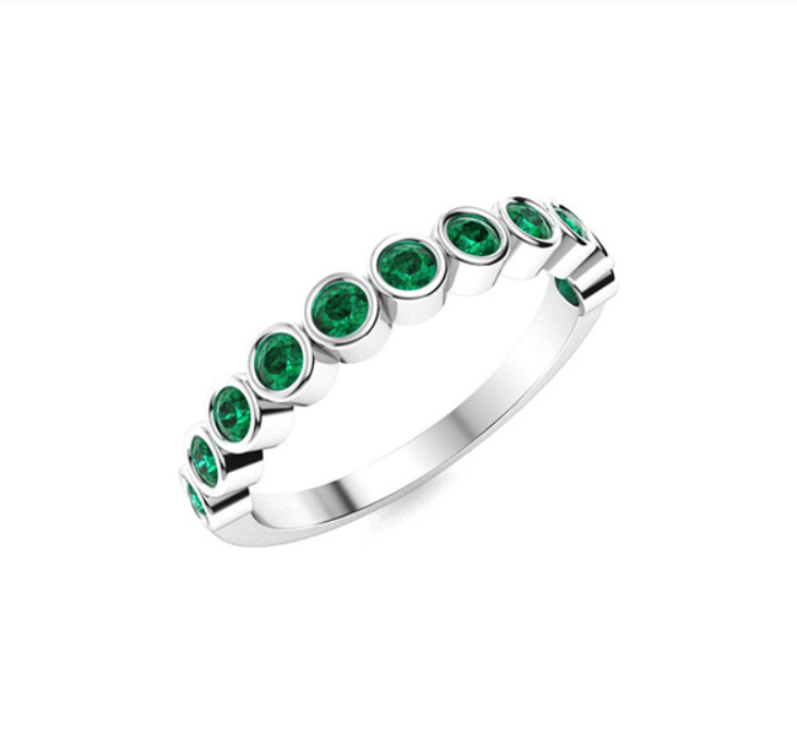 Emerald Wedding Ring