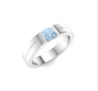 Aquamarine Wedding Ring