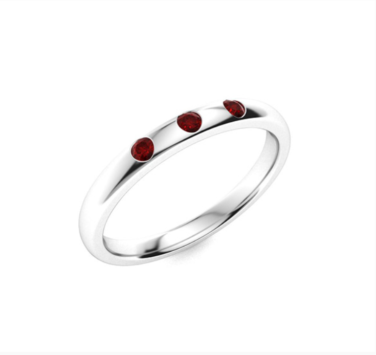 Garnet Wedding Ring