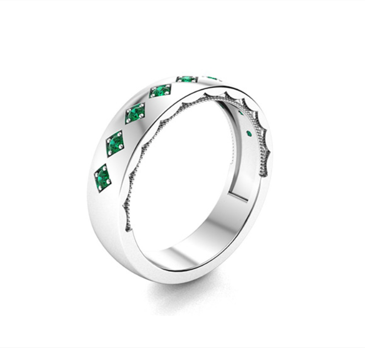 Emerald Wedding Ring
