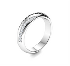 Black Diamond and Diamond Wedding Ring