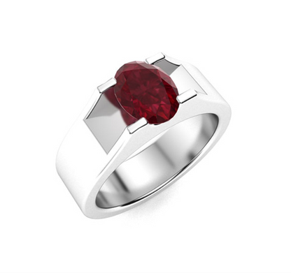 Amethyst and VS Diamond Men's Ring - M&D Signature Jewels