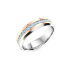Amethyst and VS Diamond Men's Ring