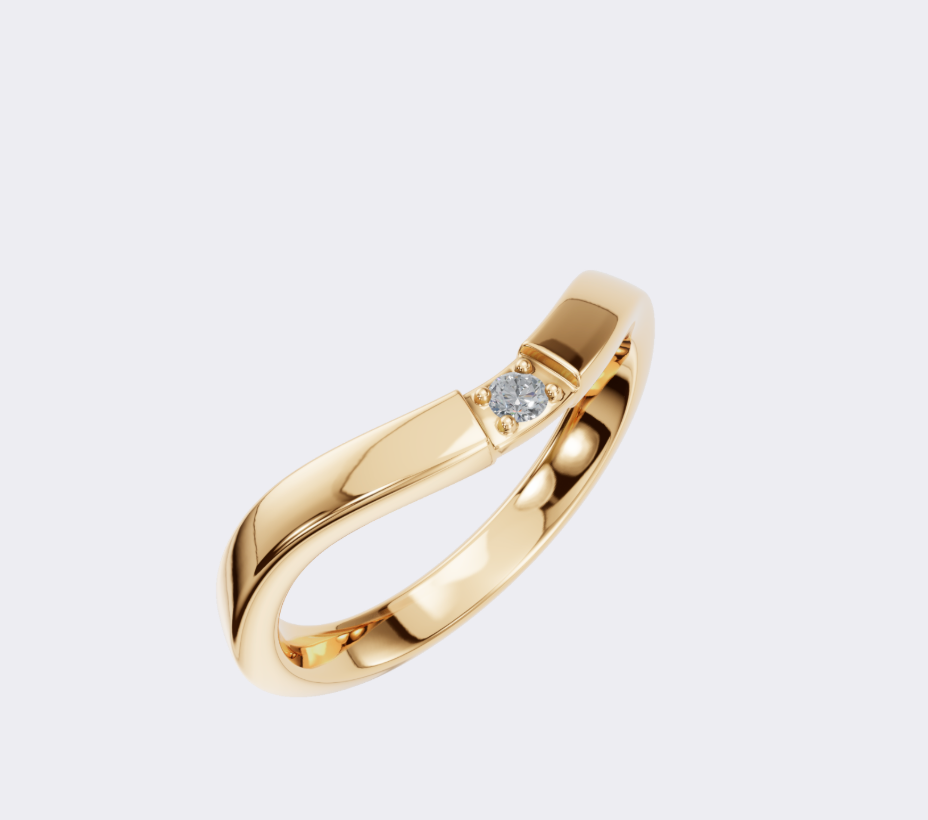 ROUND WEDDING BAND