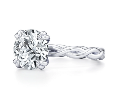ROUND TWISTED PAVE RING