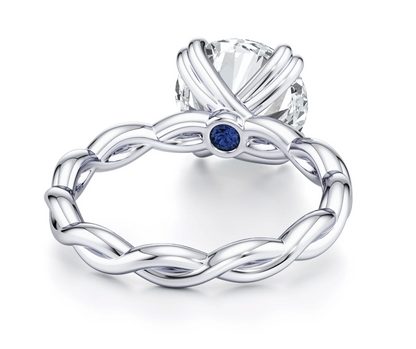 ROUND TWISTED PAVE RING
