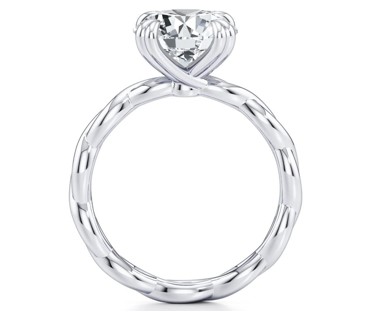 ROUND TWISTED PAVE RING