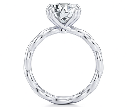 ROUND TWISTED PAVE RING
