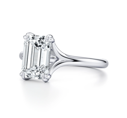 EMERALD DOUBLE CLAW RING