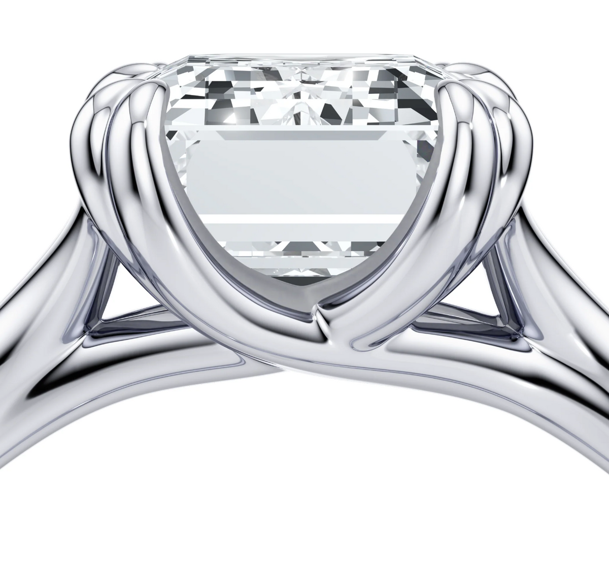EMERALD DOUBLE CLAW RING