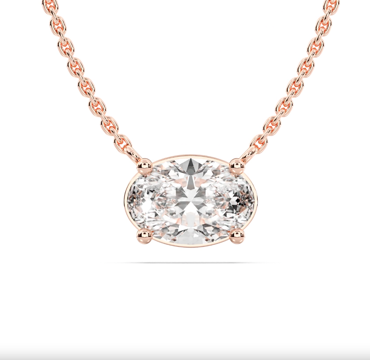 OVAL SOLITAIRE PENDANT