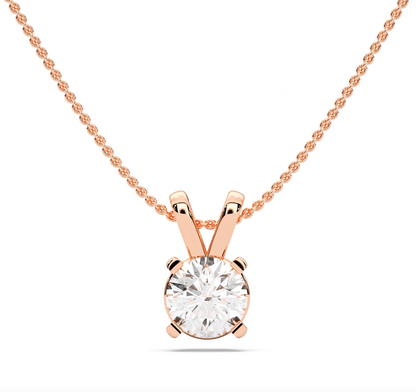 ROUND SOLITAIRE PENDANT