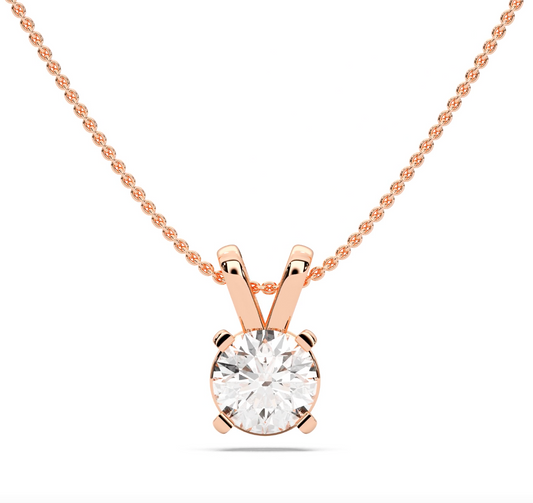 ROUND SOLITAIRE PENDANT