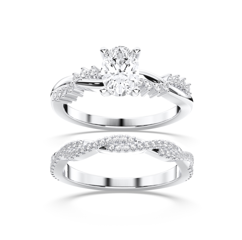 OVAL VINTAGE RING WITH BAND