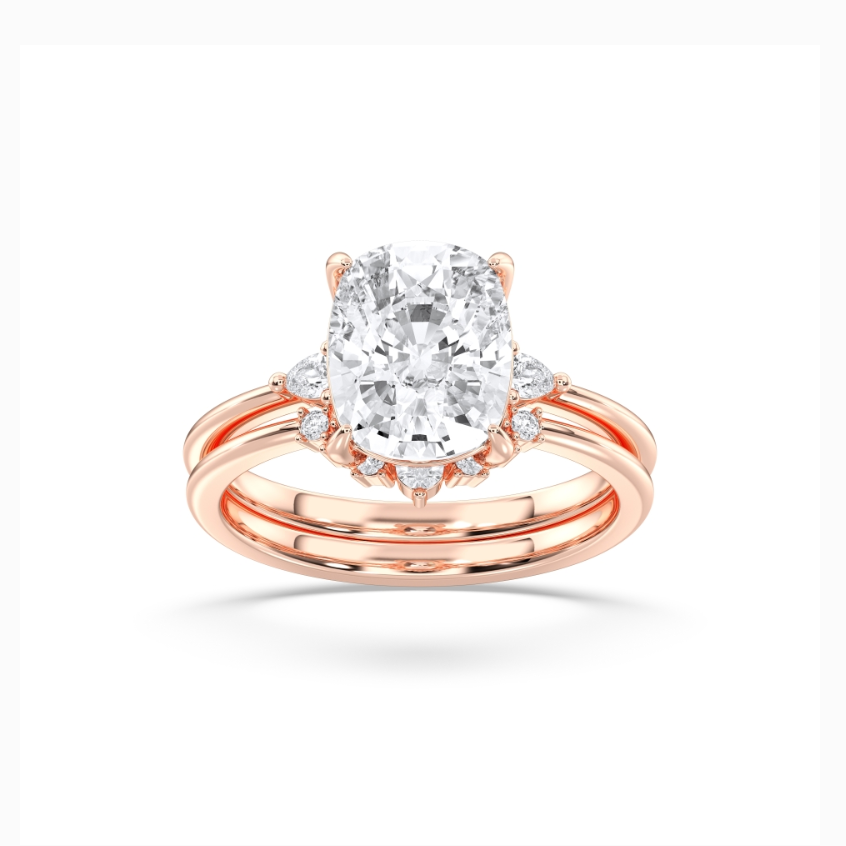 CUSHION VINTAGE RING WITH BAND - M&D Signature Jewels