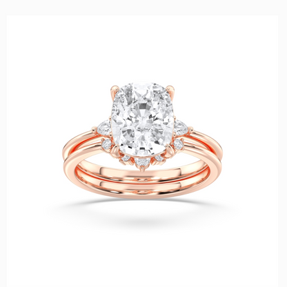 CUSHION VINTAGE RING WITH BAND - M&D Signature Jewels