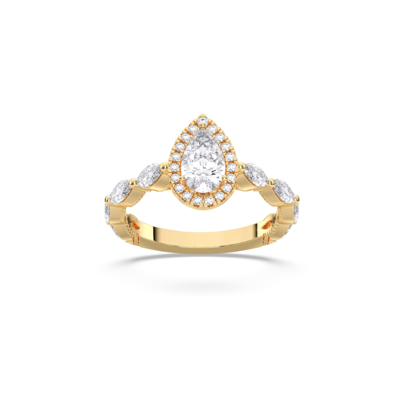 PEAR VINTAGE RING - M&D Signature Jewels