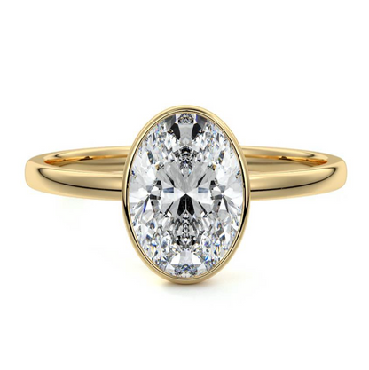 OVAL BEZEL RING