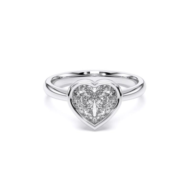 HEART BEZEL RING