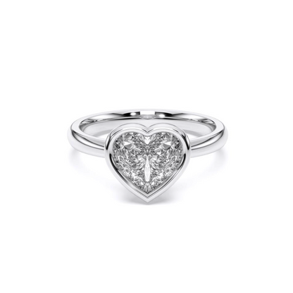 HEART BEZEL RING