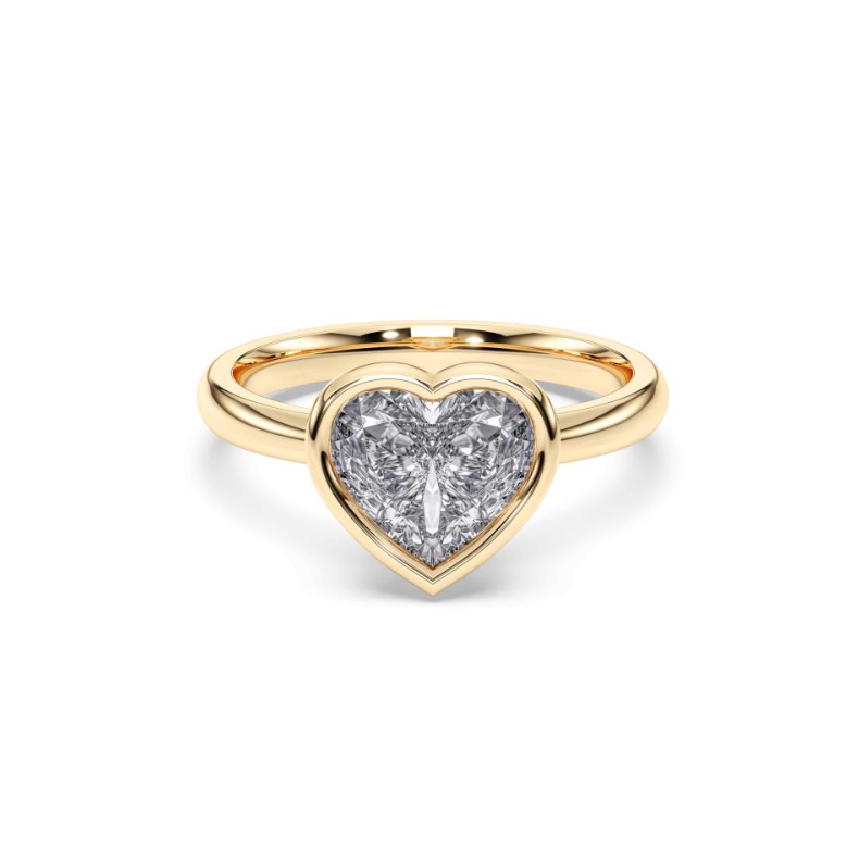 HEART BEZEL RING