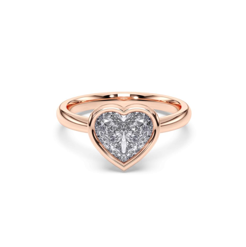HEART BEZEL RING