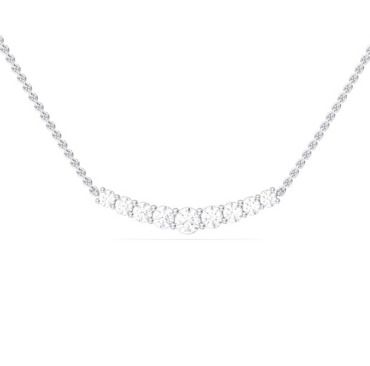 9 STONE ROUND PENDANT