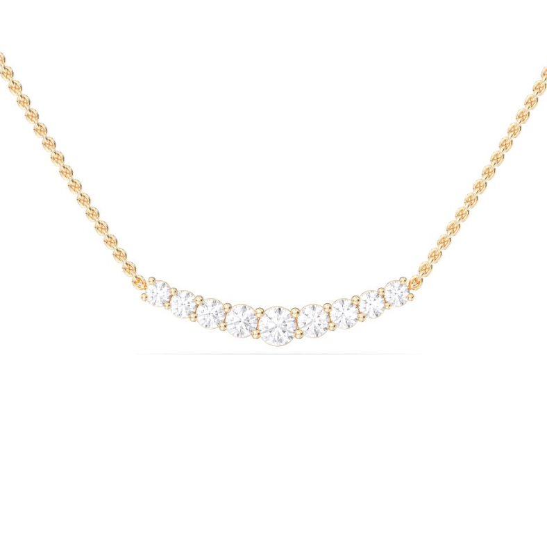 9 STONE ROUND PENDANT