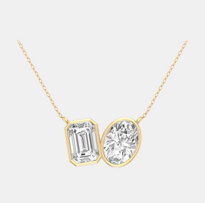 EMERALD OVAL MUA TUA PENDANT