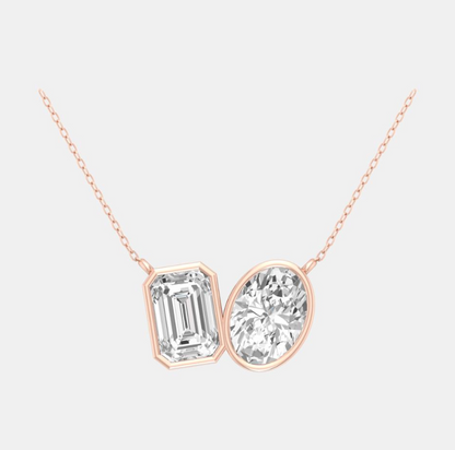 EMERALD OVAL MUA TUA PENDANT