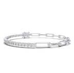 ROUND HALF TENNIS BRACELET