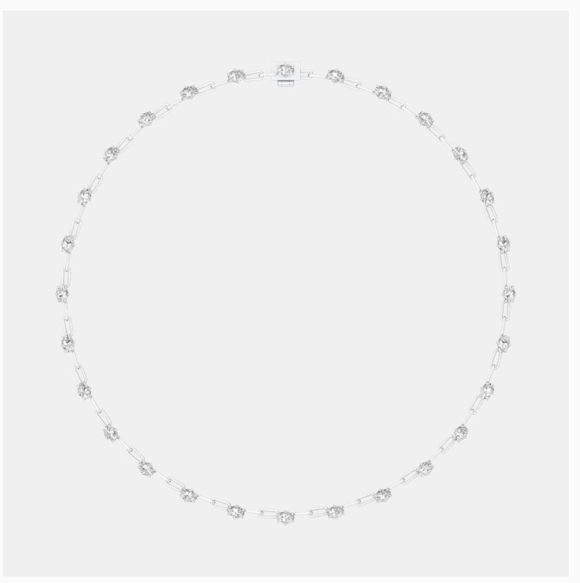 OVAL DIAMONDS BY YARD NECKLACE