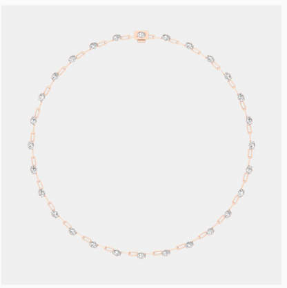 OVAL DIAMONDS BY YARD NECKLACE
