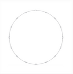 ROUND DIAMONDS BY YARD NECKLACE