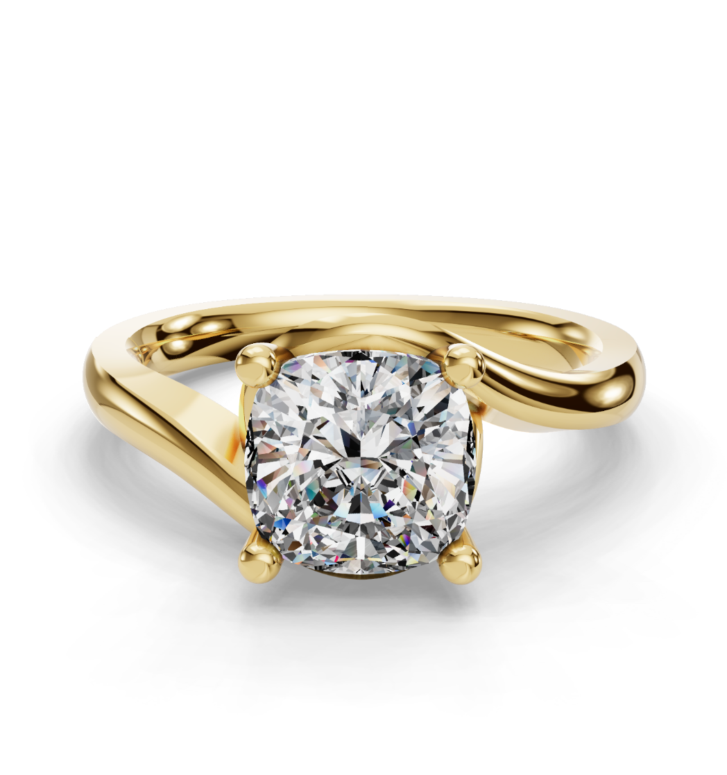 CUSHION CROSS SOLITAIRE