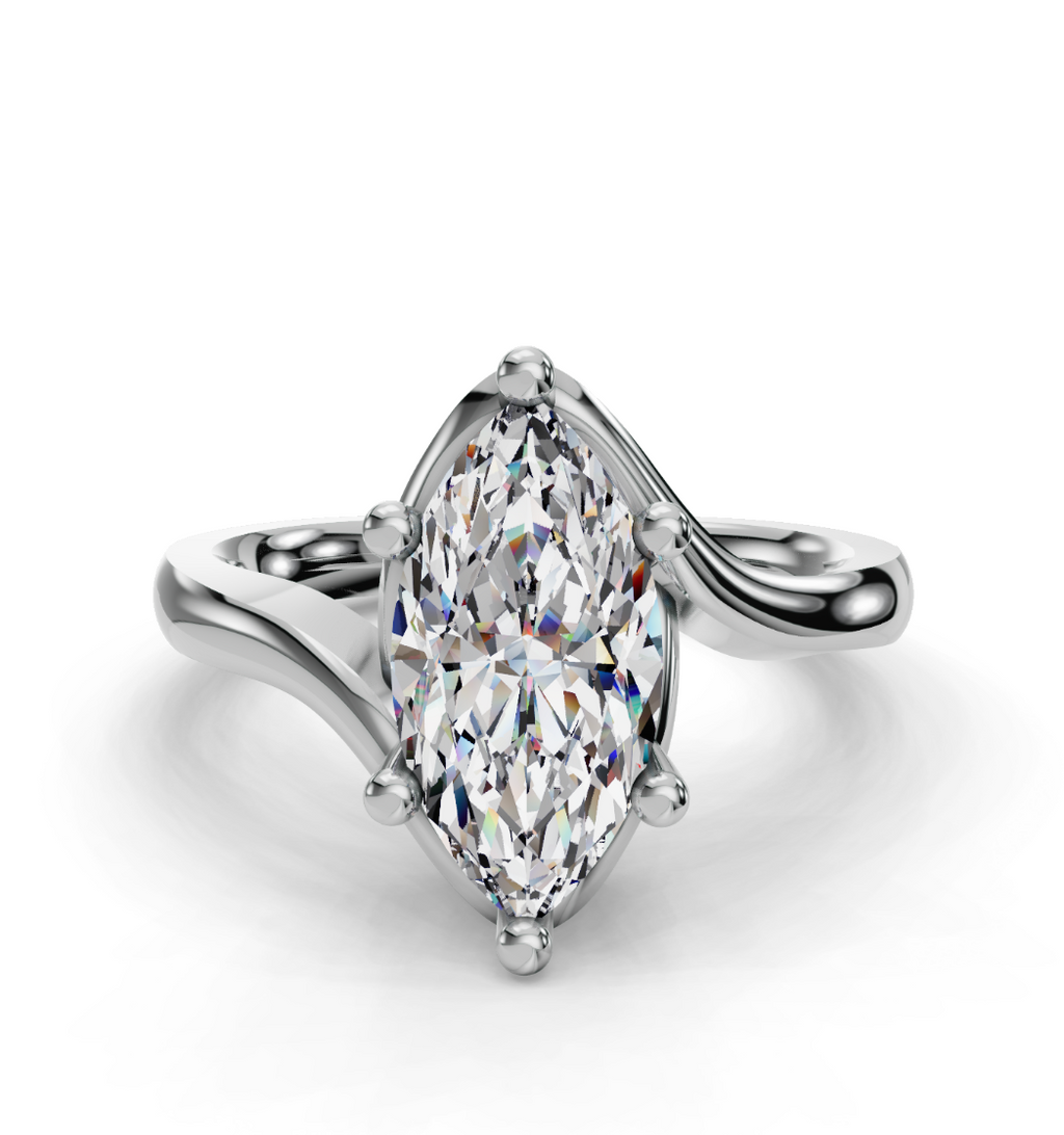 MARQUISE CROSS SOLITAIRE