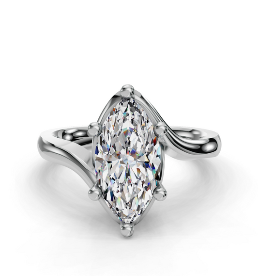 MARQUISE CROSS SOLITAIRE
