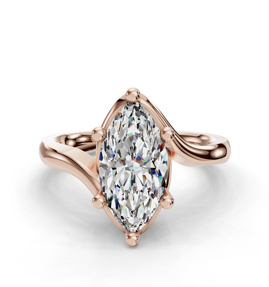 MARQUISE CROSS SOLITAIRE