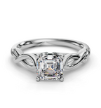 ASSCHER KNOT SOLITAIRE