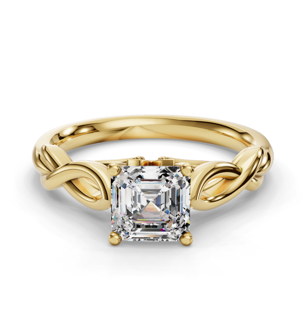 ASSCHER KNOT SOLITAIRE