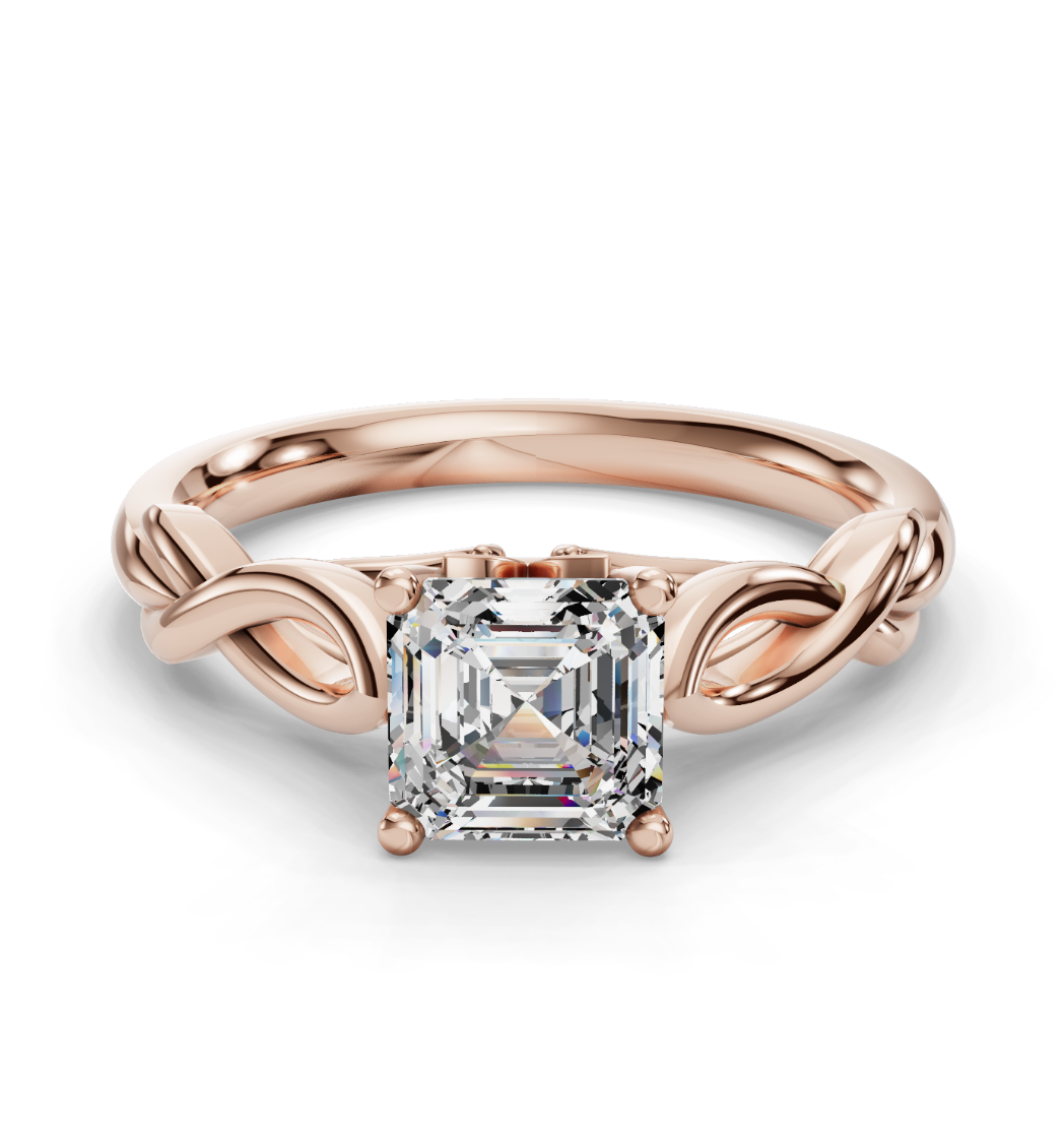 ASSCHER KNOT SOLITAIRE