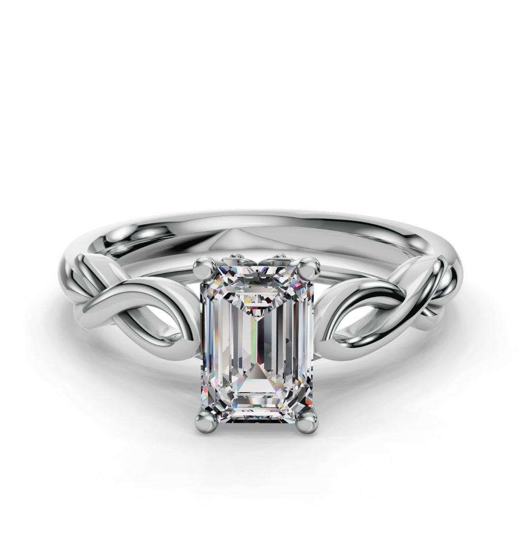 EMERALD KNOT SOLITAIRE