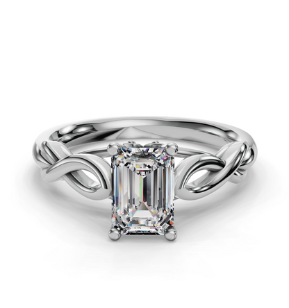 EMERALD KNOT SOLITAIRE