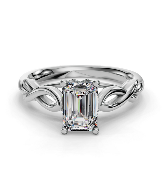 EMERALD KNOT SOLITAIRE