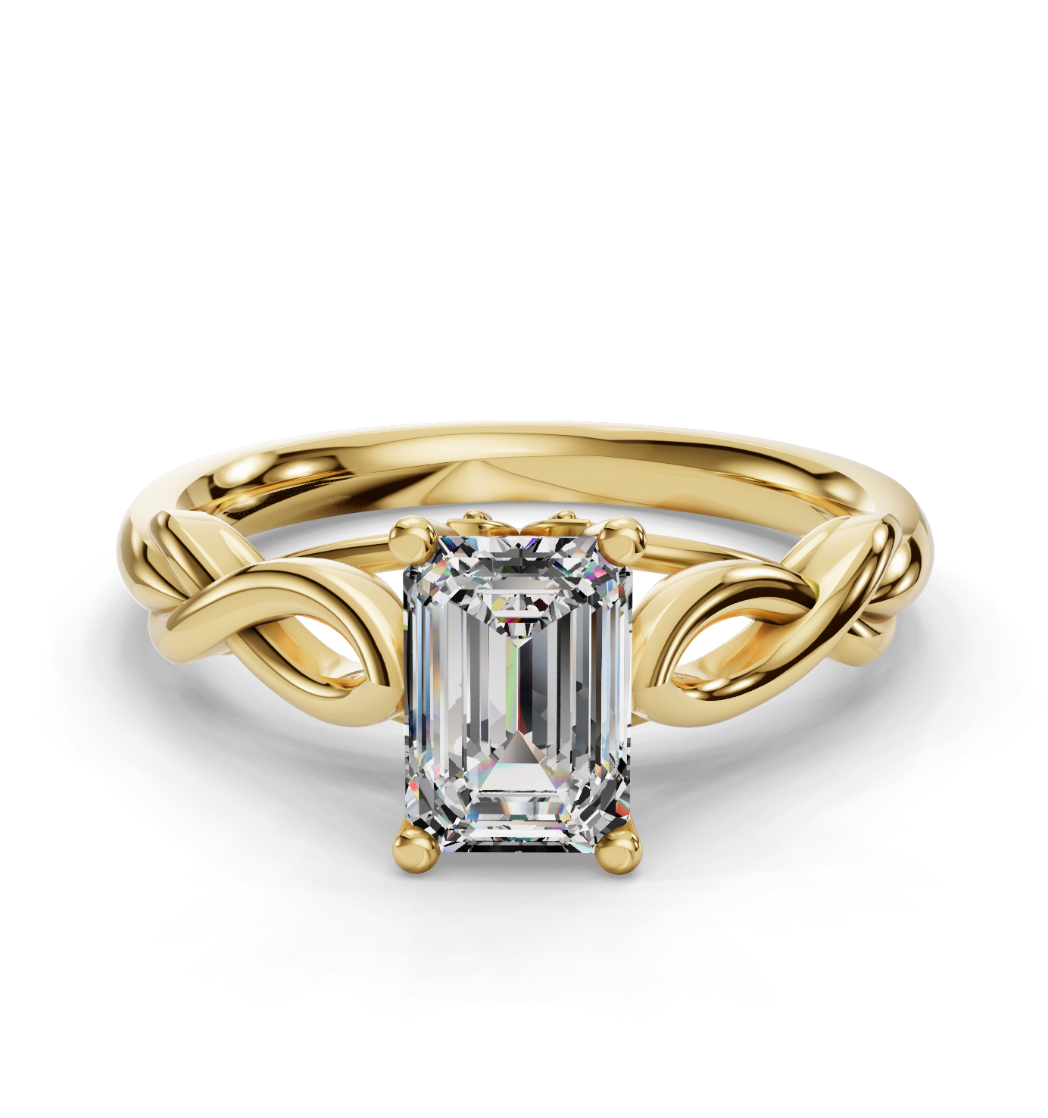 EMERALD KNOT SOLITAIRE