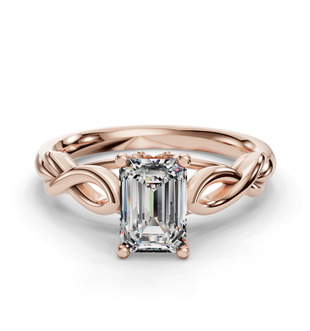 EMERALD KNOT SOLITAIRE