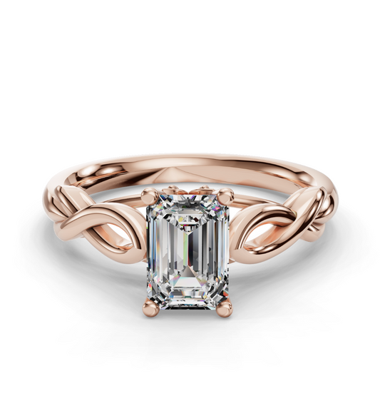 EMERALD KNOT SOLITAIRE